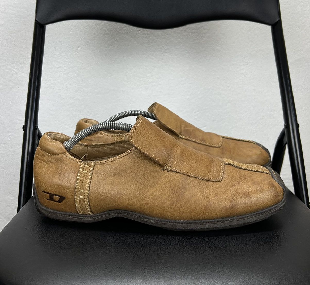 Diesel × Vintage Diesel Vintage Leather Brown Shoes Size 43 Size US 10 / EU 43 - 2 Thumbnail