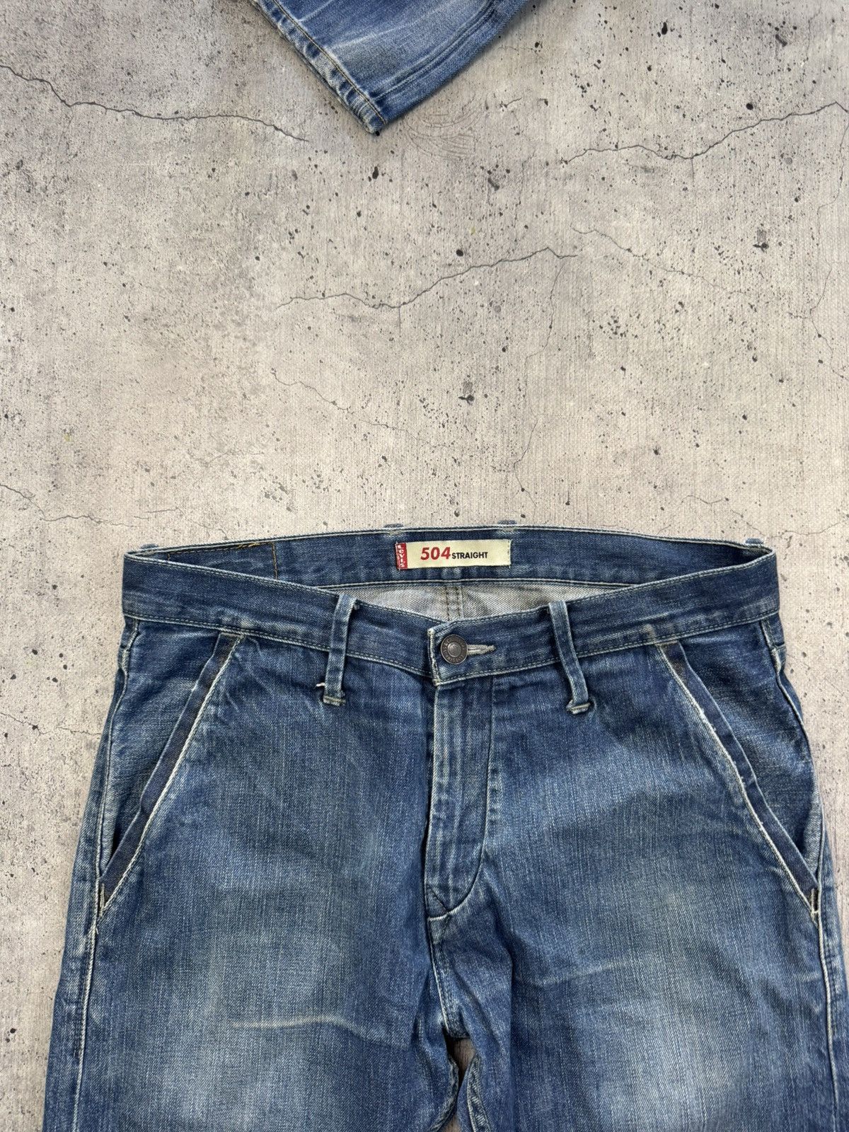Levi's Vintage 90s Levis 504 Wash Baggy Jeans Size US 34 / EU 50 - 7 Thumbnail