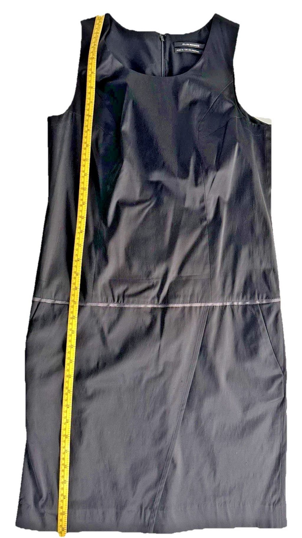 Club Monaco Club Monaco Chic Black Taffeta A Line Dress Faux Wrap Size 8 Size M / US 6-8 / IT 42-44 - 13 Thumbnail