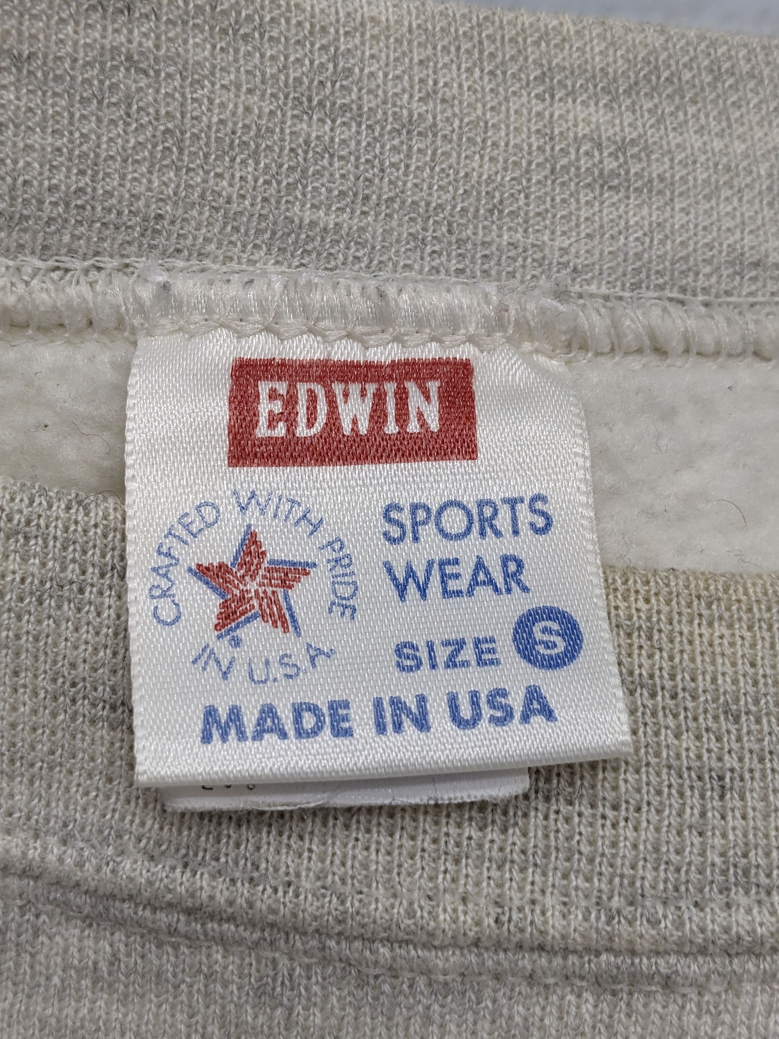 Edwin Vintage EDWIN Sports Wear Made In Usa Crewneck Sweatshirt Size US S / EU 44-46 / 1 - 9 Thumbnail