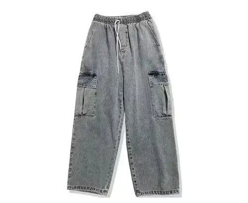 Other 20AW Indigo Union Japan Dark Grey Worker Dad Pants Size US 30 / EU 46 - 2 Thumbnail