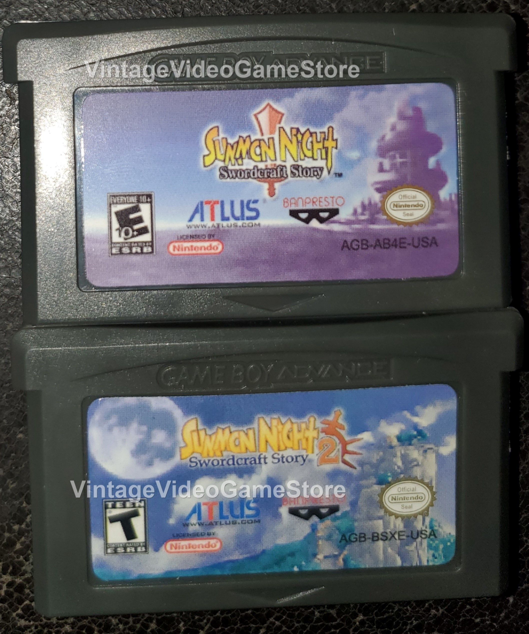 Nintendo Summon Night 1 and 2 Swordcraft Story GBA Video Game Size ONE SIZE - 1 Thumbnail