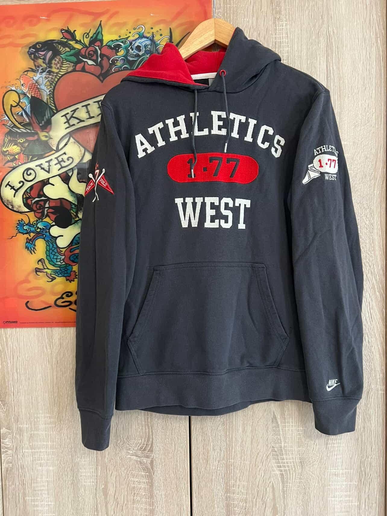 Nike Nike Vintage Athletic West Hoodie 🔥💥 Size US S / EU 44-46 / 1 - 1 Thumbnail