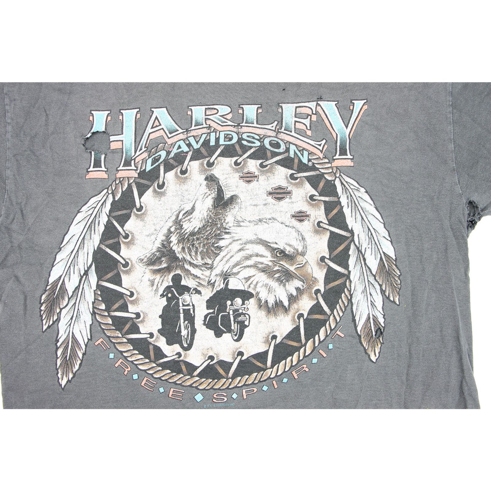 Other Vintage Harley Davidson Eagle Wolf Dream Catcher Tee L Size L / US 10 / IT 46 - 11 Thumbnail