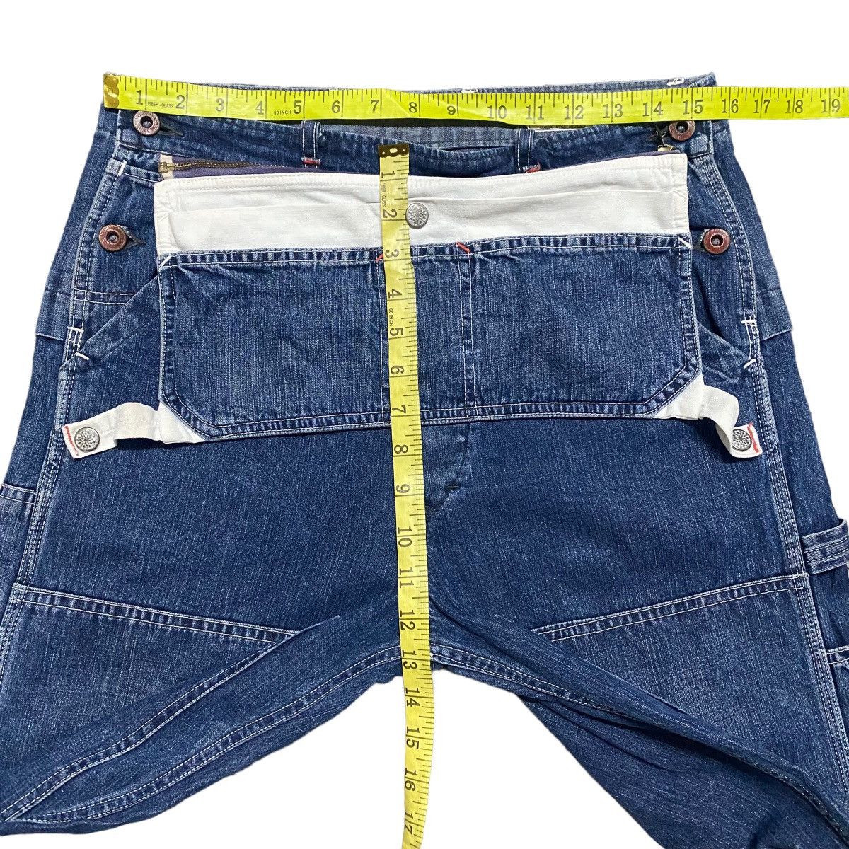 Japanese Brand Vintage Bartack Denim Work Pants Size US 31 - 19 Thumbnail
