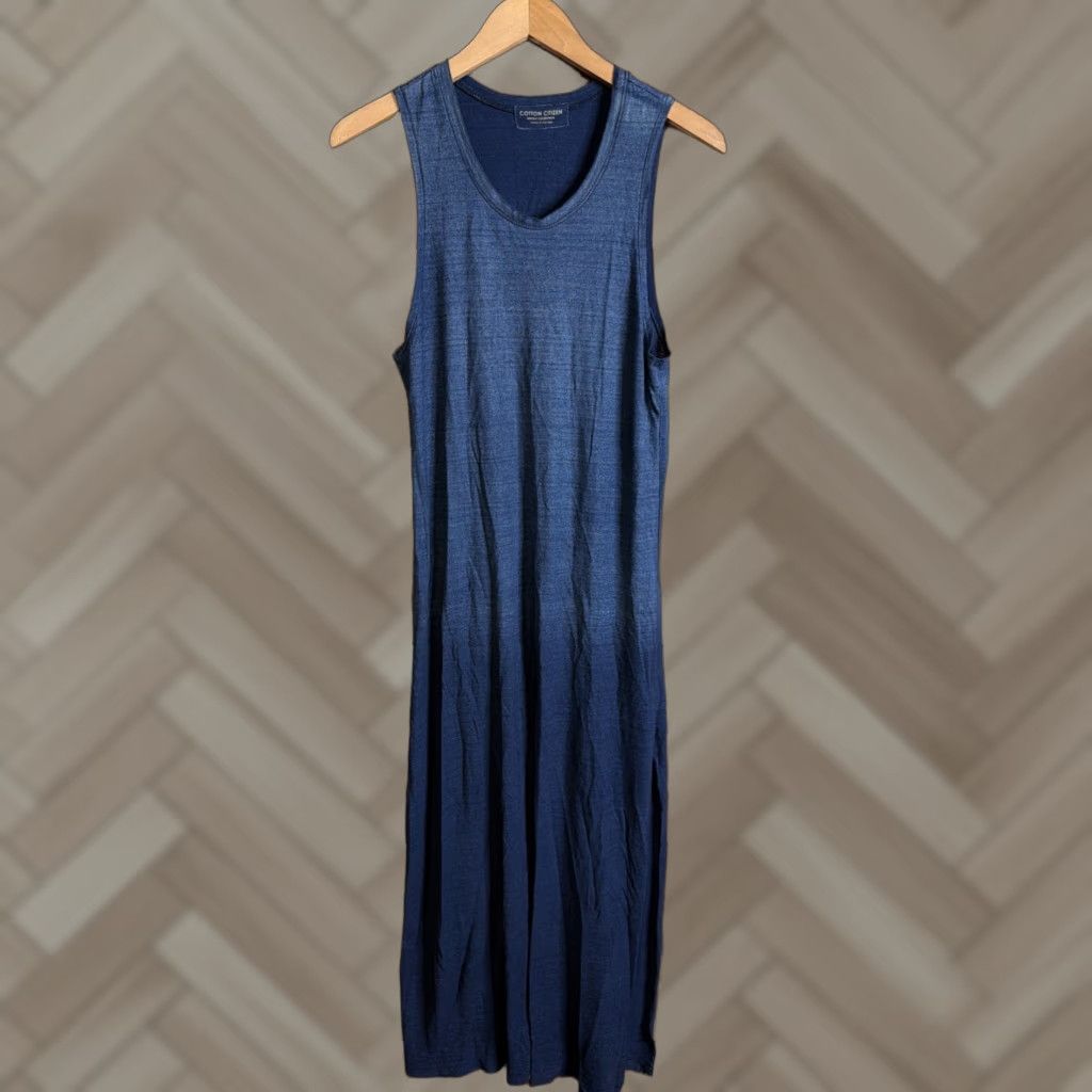 Vintage **Blue Cotton Citizen Hombre Sleeveless Tank Dress USA Medium** User: Blue Cotton Citizen Hombre Sleeveless Tank Dress USA Medium Size M / US 6-8 / IT 42-44 - 1 Thumbnail