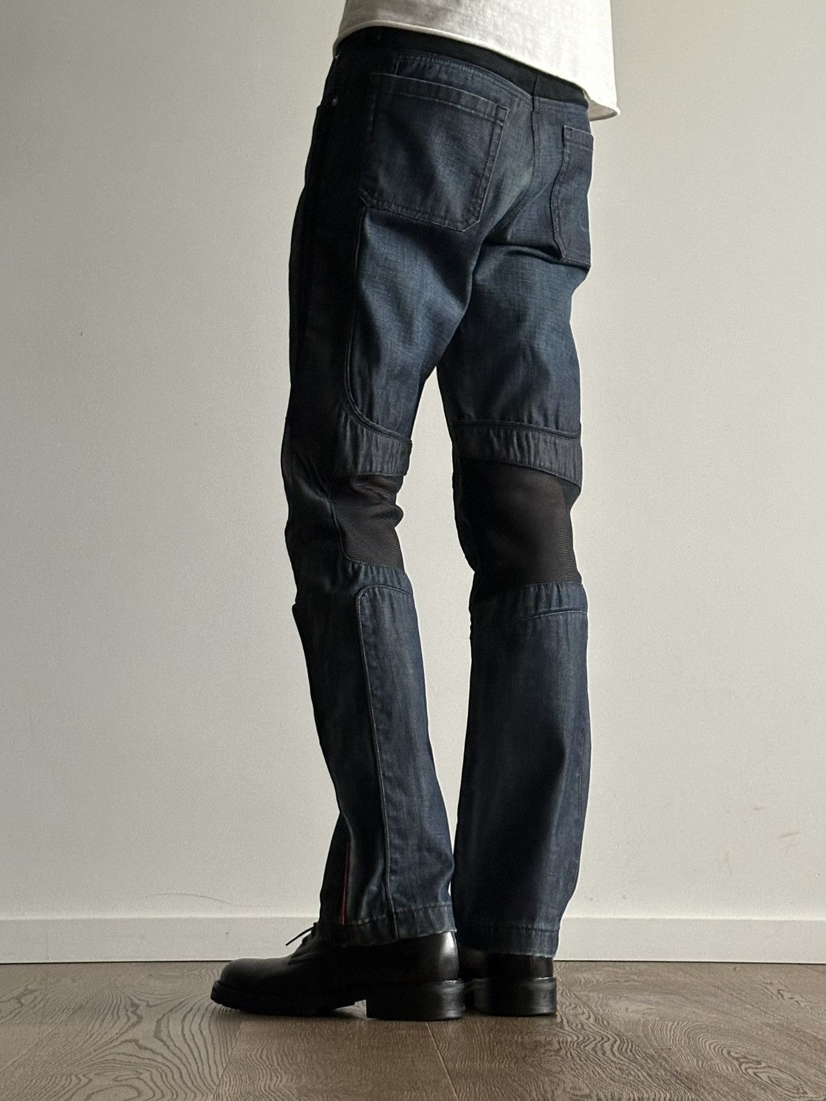 Prada Prada Early 2000’s Paneled Biker Denim Jeans Size US 30 / EU 46 - 5 Thumbnail