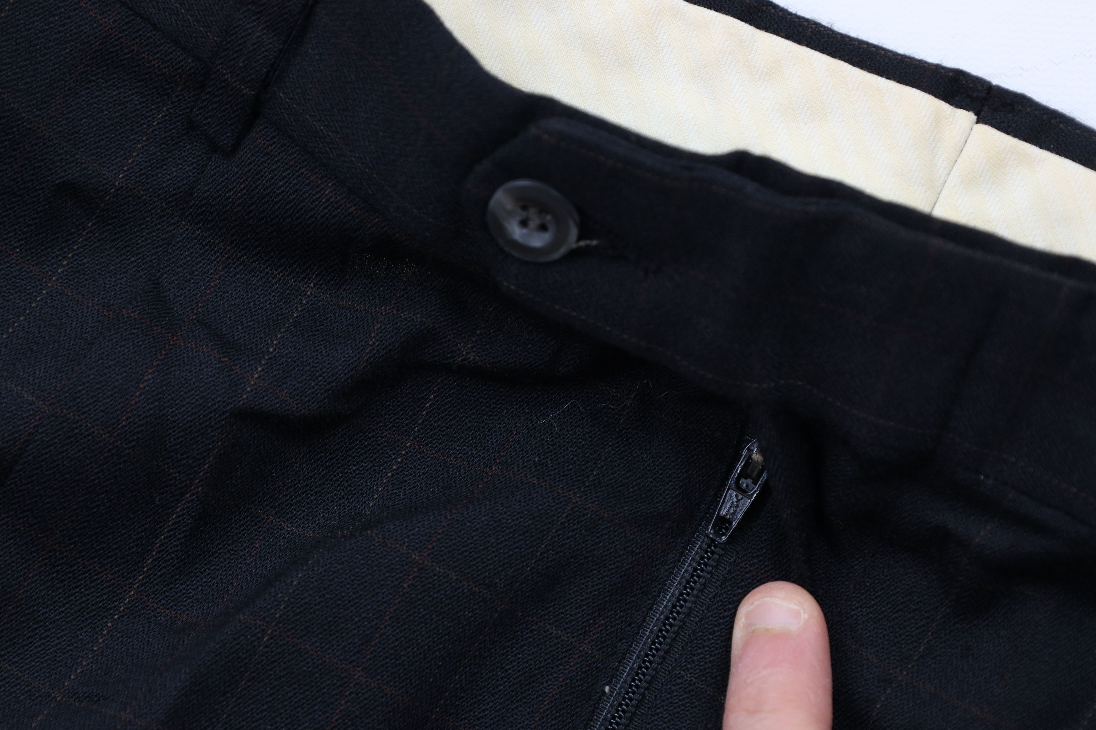 Vintage Vintage 90s Streetwear Cuffed Worsted Wool Chino Pants Plaid Size US 34 / EU 50 - 7 Thumbnail