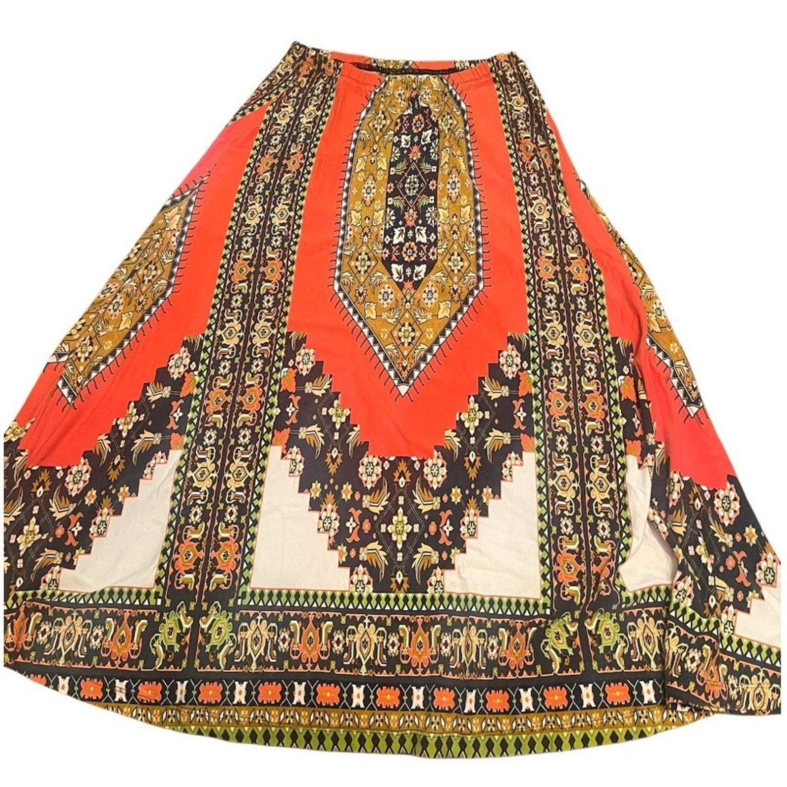 Farm Rio Farm Rio/Anthropologie maxi skirt, size XS. Boho print Size 27" / US 4 / IT 40 - 1 Thumbnail