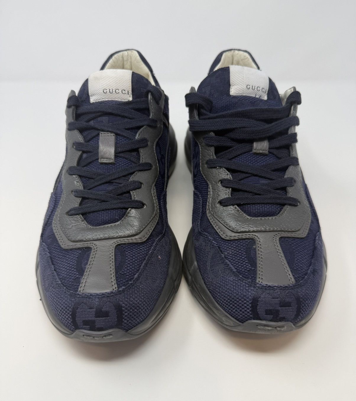 Gucci Gucci Rhyton Blue Maxi GG Supreme Sneaker Size US 11 / EU 44 - 2 Thumbnail