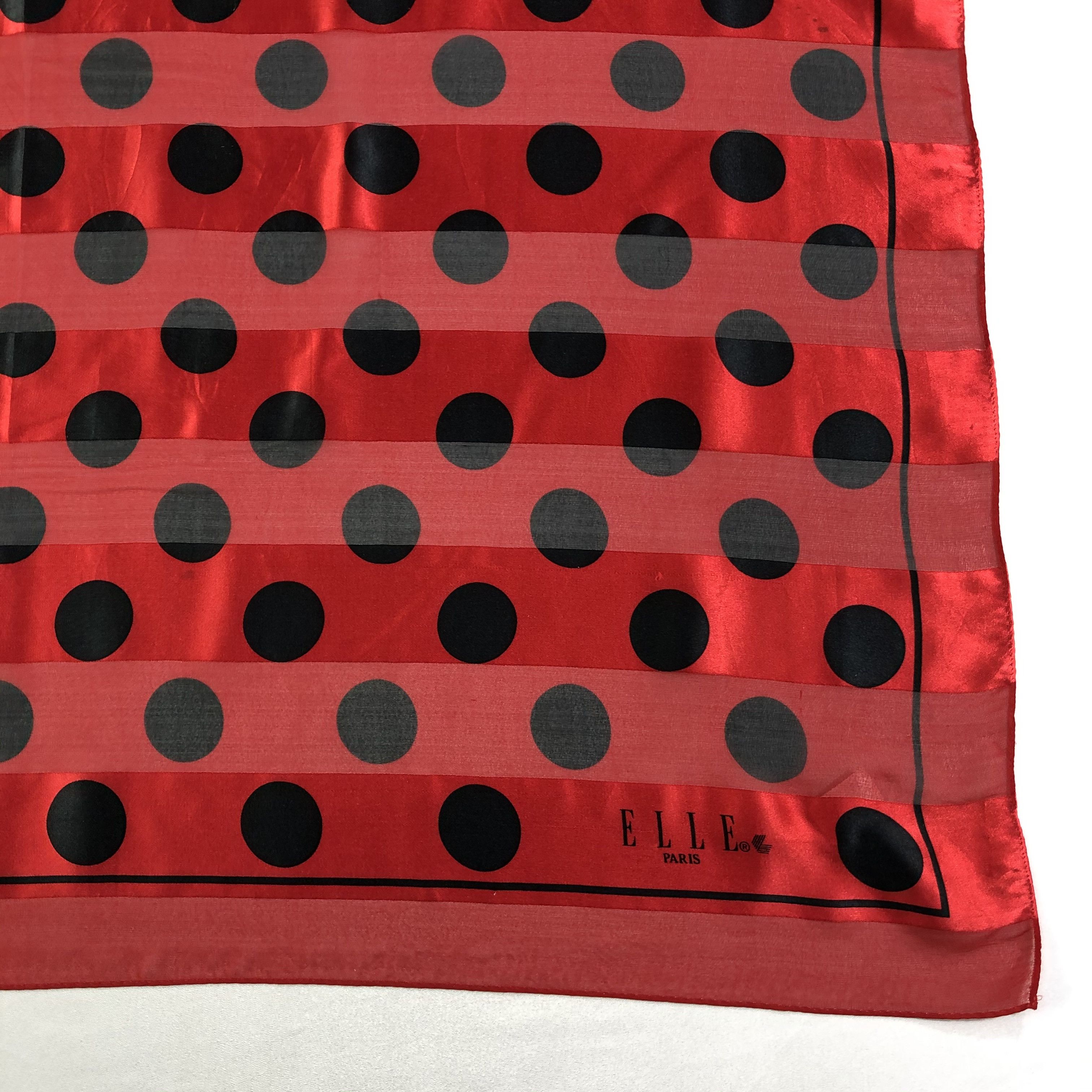 Vintage Vintage Elle Paris Silk Scarf Size ONE SIZE - 3 Thumbnail