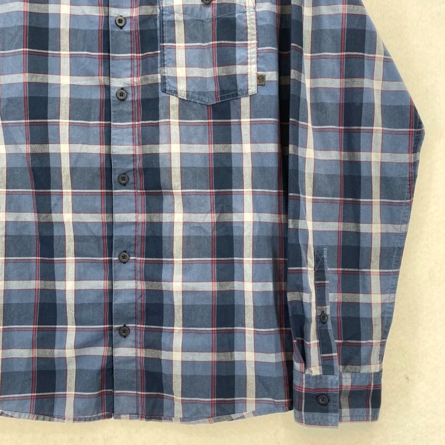 Mountain Hardwear Mountain Hardwear Button-Up Long Sleeve Shirt Mens L Blue Plaid Outdoor Camp Size US L / EU 52-54 / 3 - 3 Thumbnail