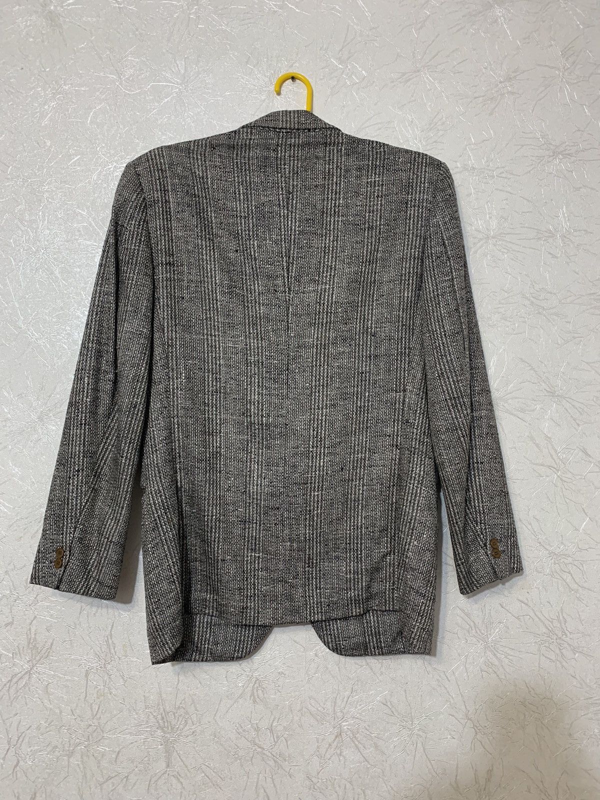 Ermenegildo Zegna × Vintage Ermenegildo Zegna Pure Silk Men’s Grey 2 Piece Blazer Jacket Size 44R - 5 Thumbnail