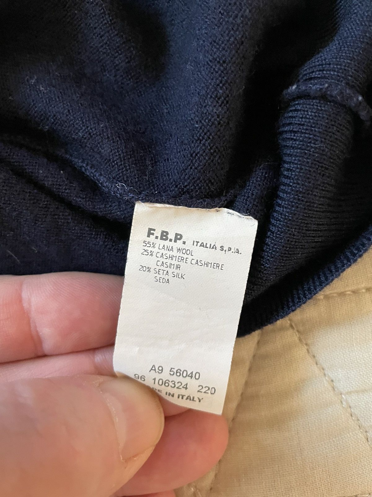 Avon Celli Cashmere Tri-Blend Tipped Sweater Polo Size US XL / EU 56 / 4 - 5 Thumbnail