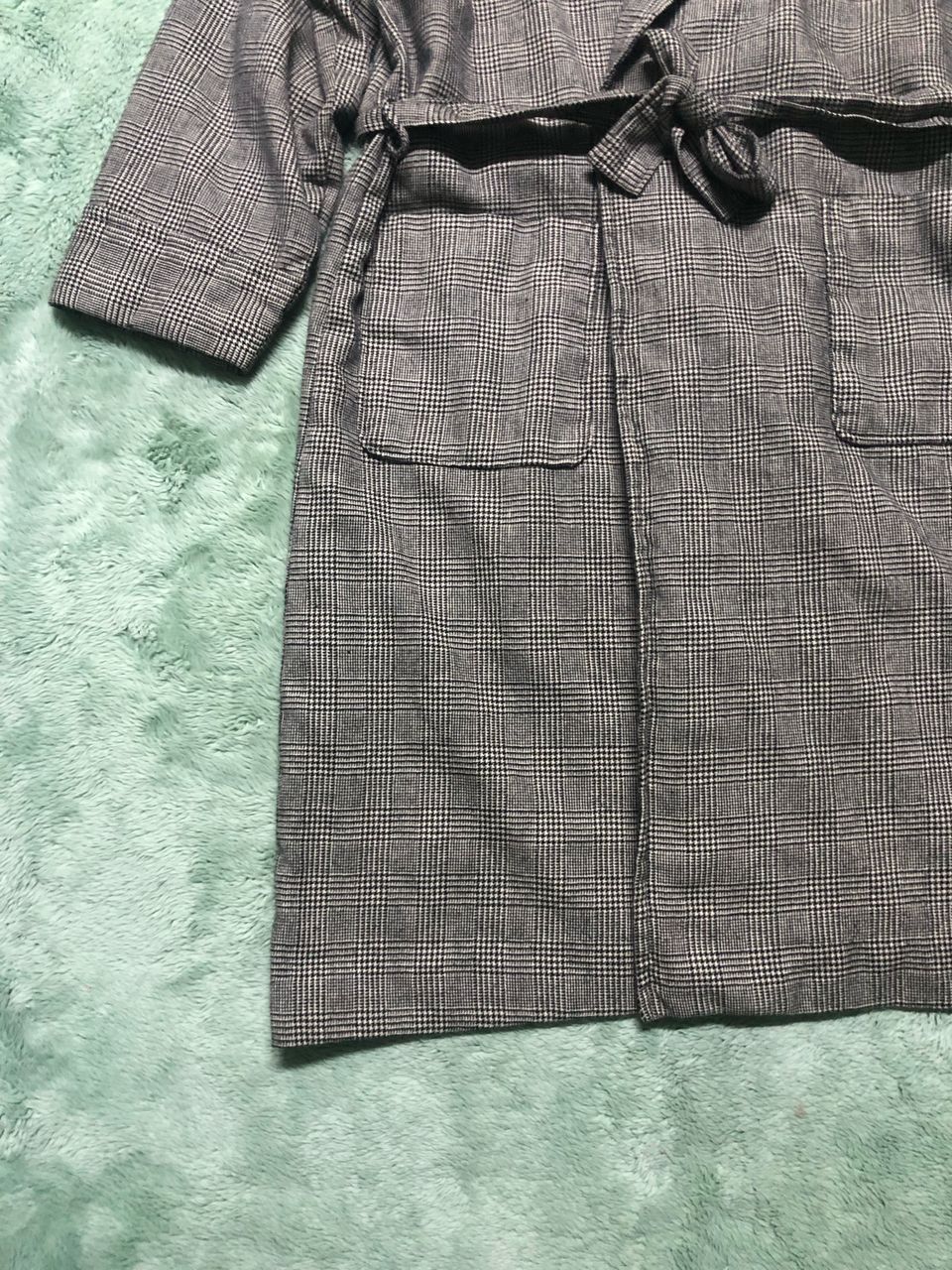 Kenzo VINTAGE KENZO PARIS WOOL ROBE TIE BELTS CHECKED LONG COAT Size US M / EU 48-50 / 2 - 7 Thumbnail
