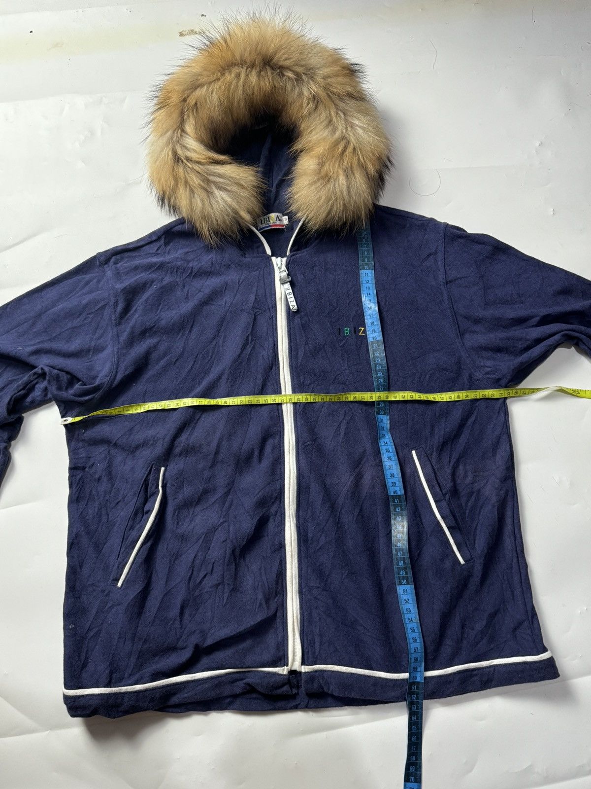 If Six Was Nine × Japanese Brand × Le Grande Bleu (L.G.B.) Japanese Fur Hoodie Ibiza Lgb style Size US M / EU 48-50 / 2 - 6 Thumbnail