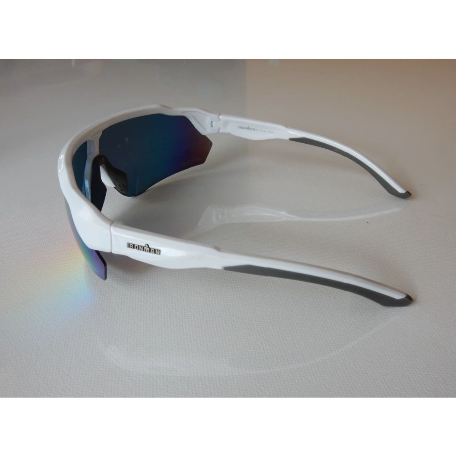 Vintage IRONMAN Sunglasses Men Sunglasses Black IRONMAN IF 2006 WHT MIR MCV Size ONE SIZE - 3 Thumbnail