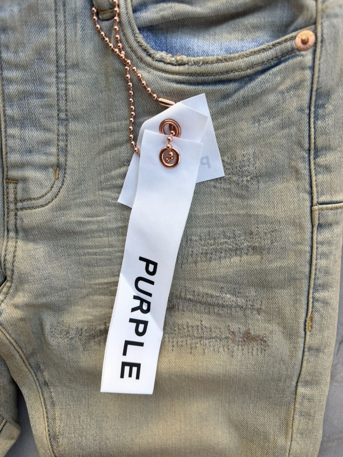 Purple Brand Purple Brand P001 Superlight Oil Repair Jeans Light 28 Waist Size US 28 / EU 44 - 4 Thumbnail