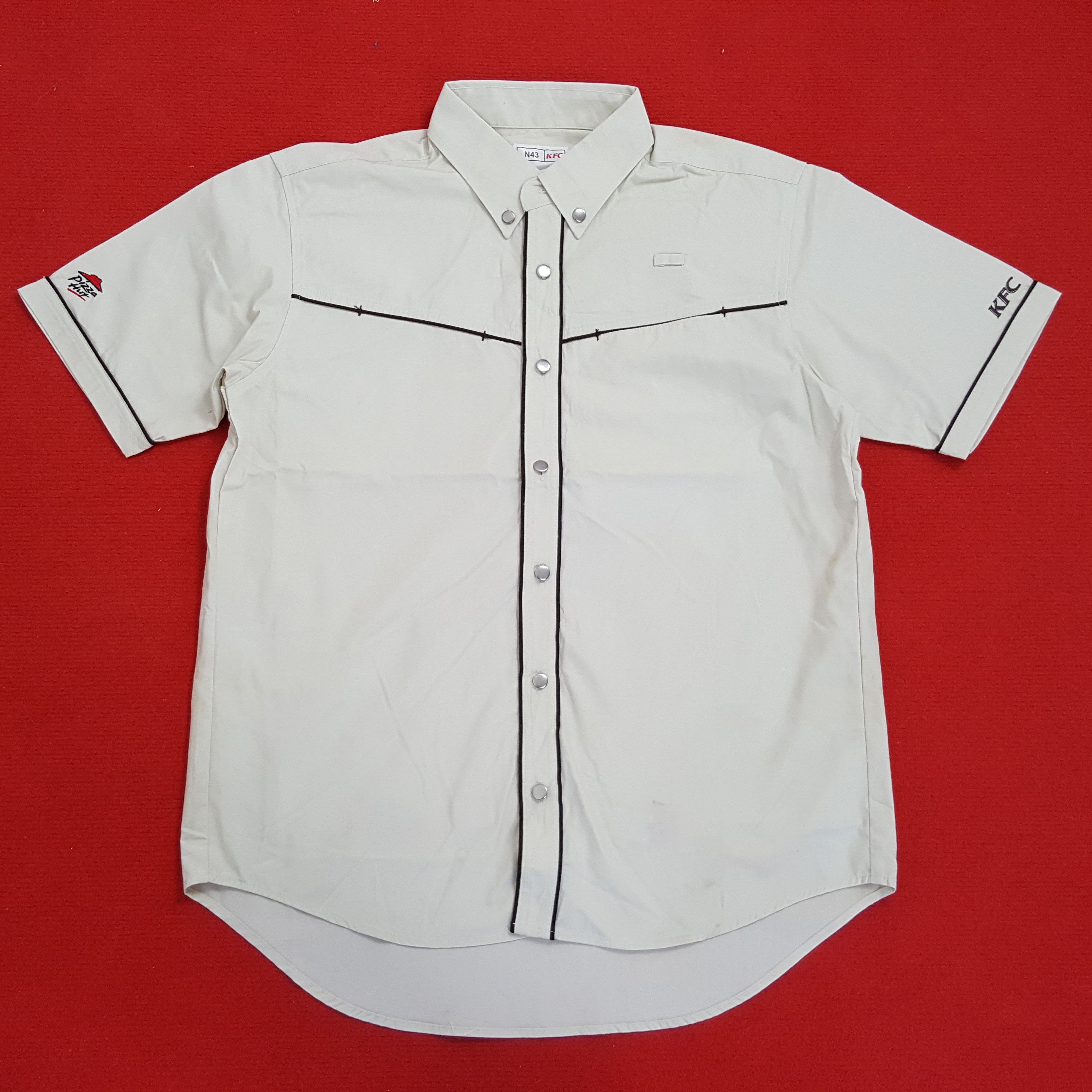 Vintage KFC X Pizza Hut Workers Working Shirt Size US M / EU 48-50 / 2 - 1 Thumbnail