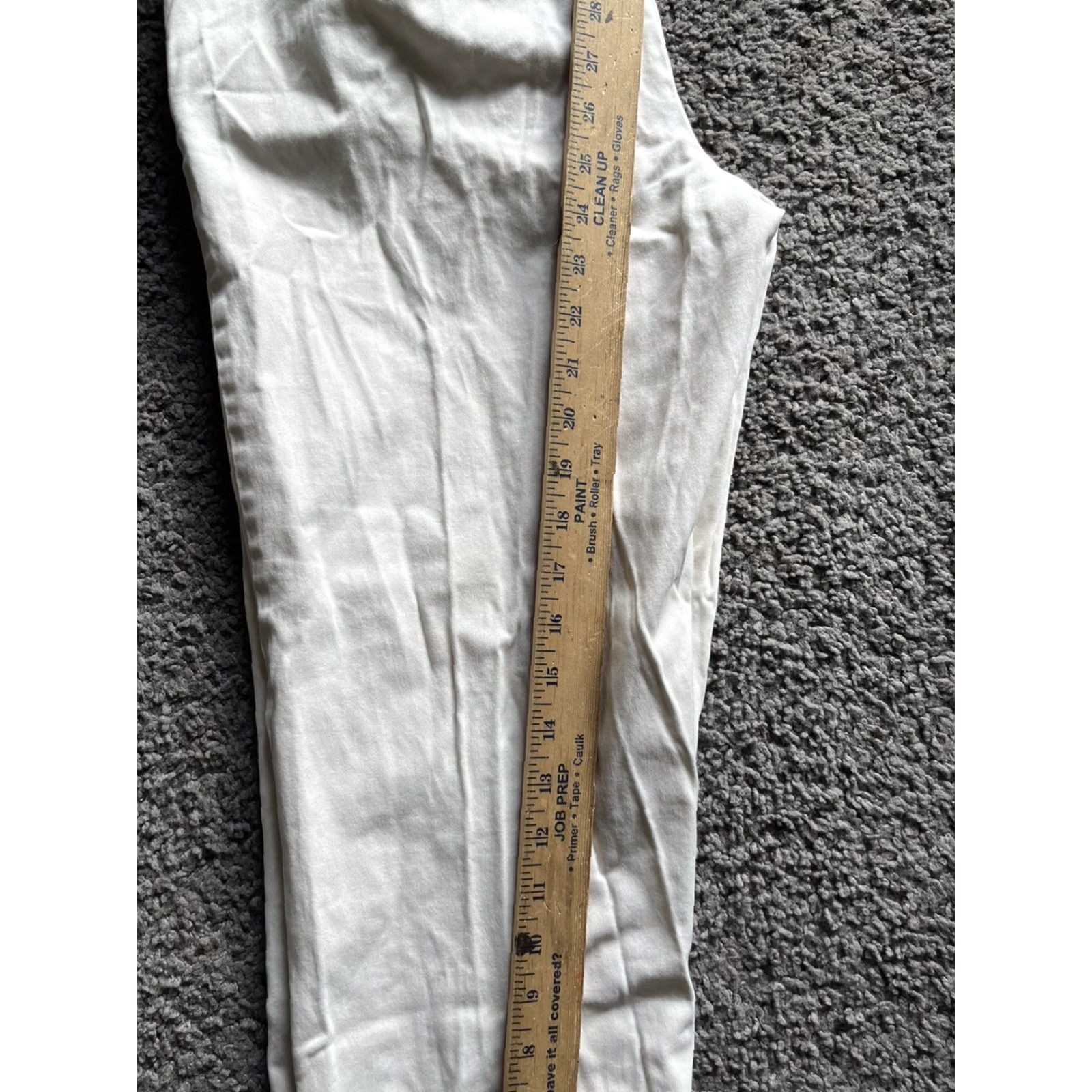 Lands' End Lands' End Women’s 6 Khaki Tan Pants Mid-Rise Straight Leg Uniform Flat Front Zip Closure Casual Cotton Spandex Cotton/Polyester Khakis & Chinos Size 28" / US 6 / IT 42 - 6 Thumbnail