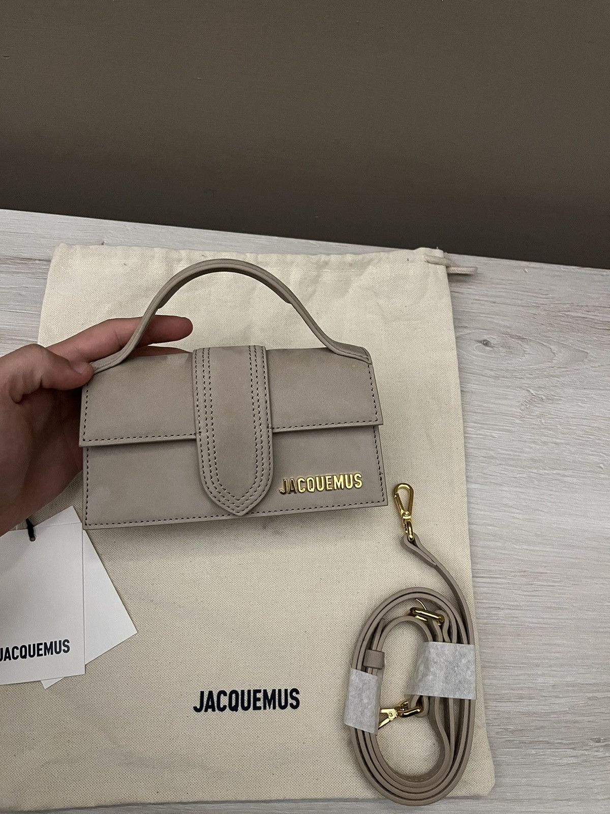 Jacquemus Borsa jacquemus bambino mini camoscio beige Size ONE SIZE - 2 Thumbnail