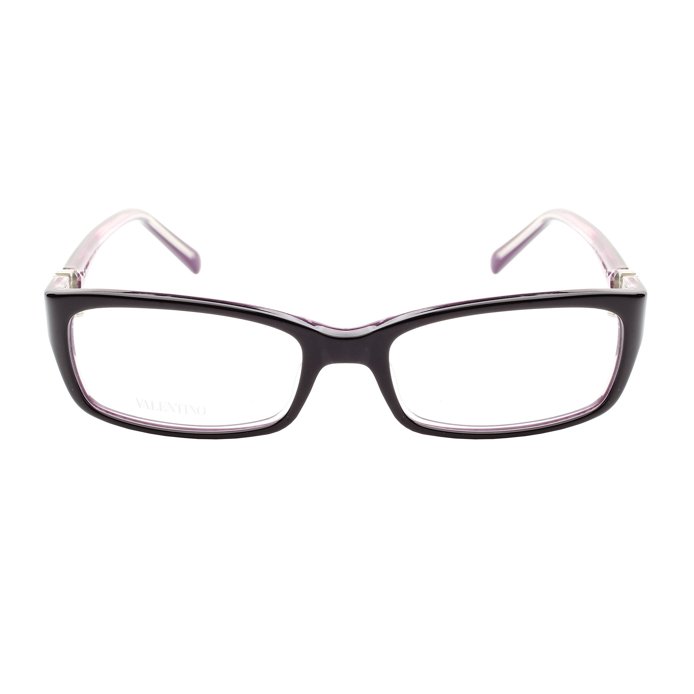 Valentino Valentino '00s Signature Dark Purple Plastic Glasses Size ONE SIZE - 2 Thumbnail