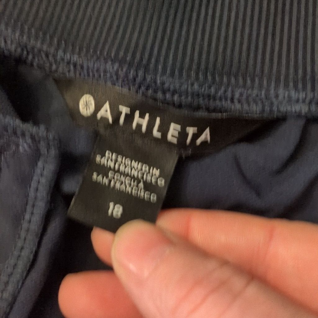 Athleta Athleta Blue Brooklyn Ankle Camo Pants Size 18 Size 40" / US 18 - 5 Thumbnail