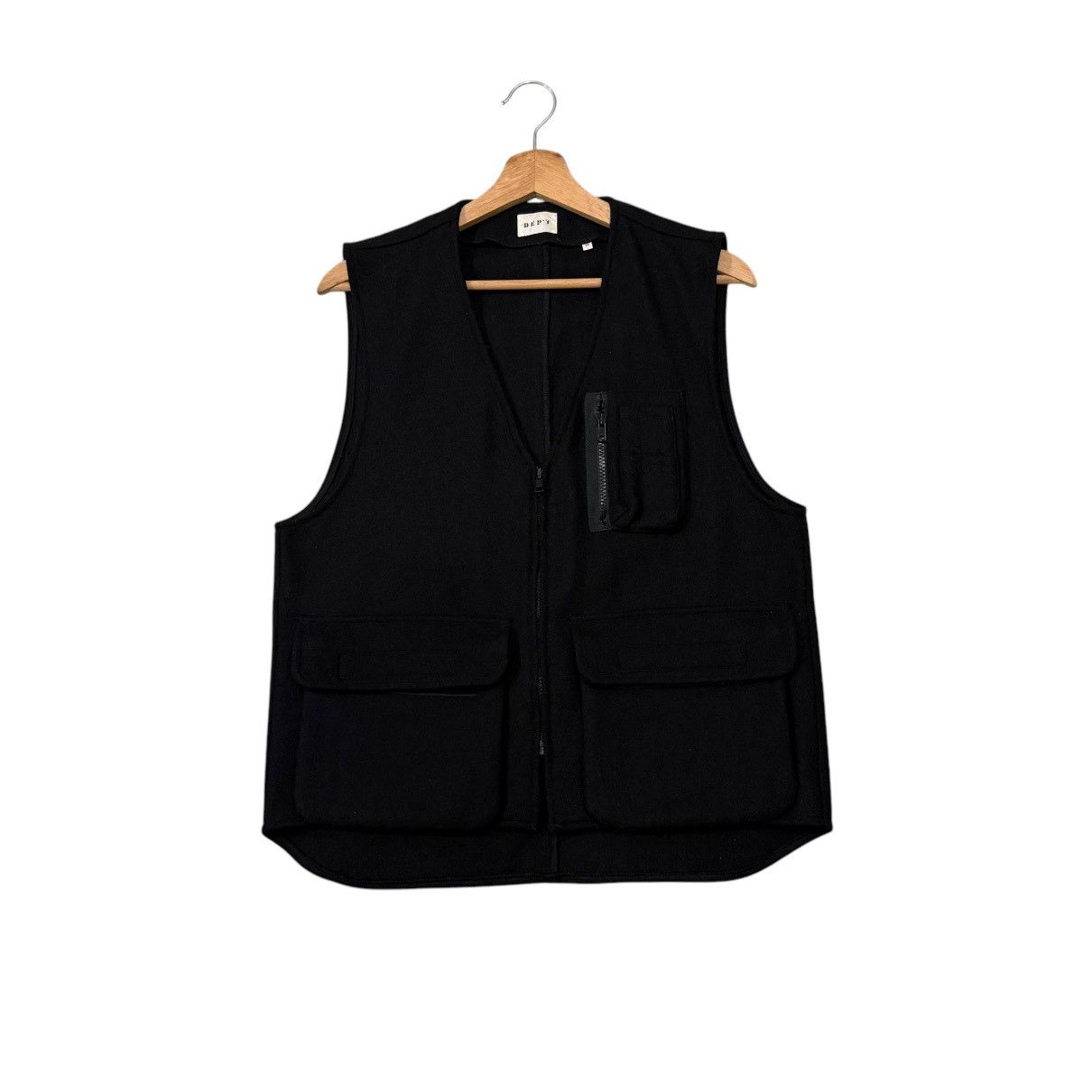 Vintage Dep’t Wool Police/Military Inspired Zipper Vest