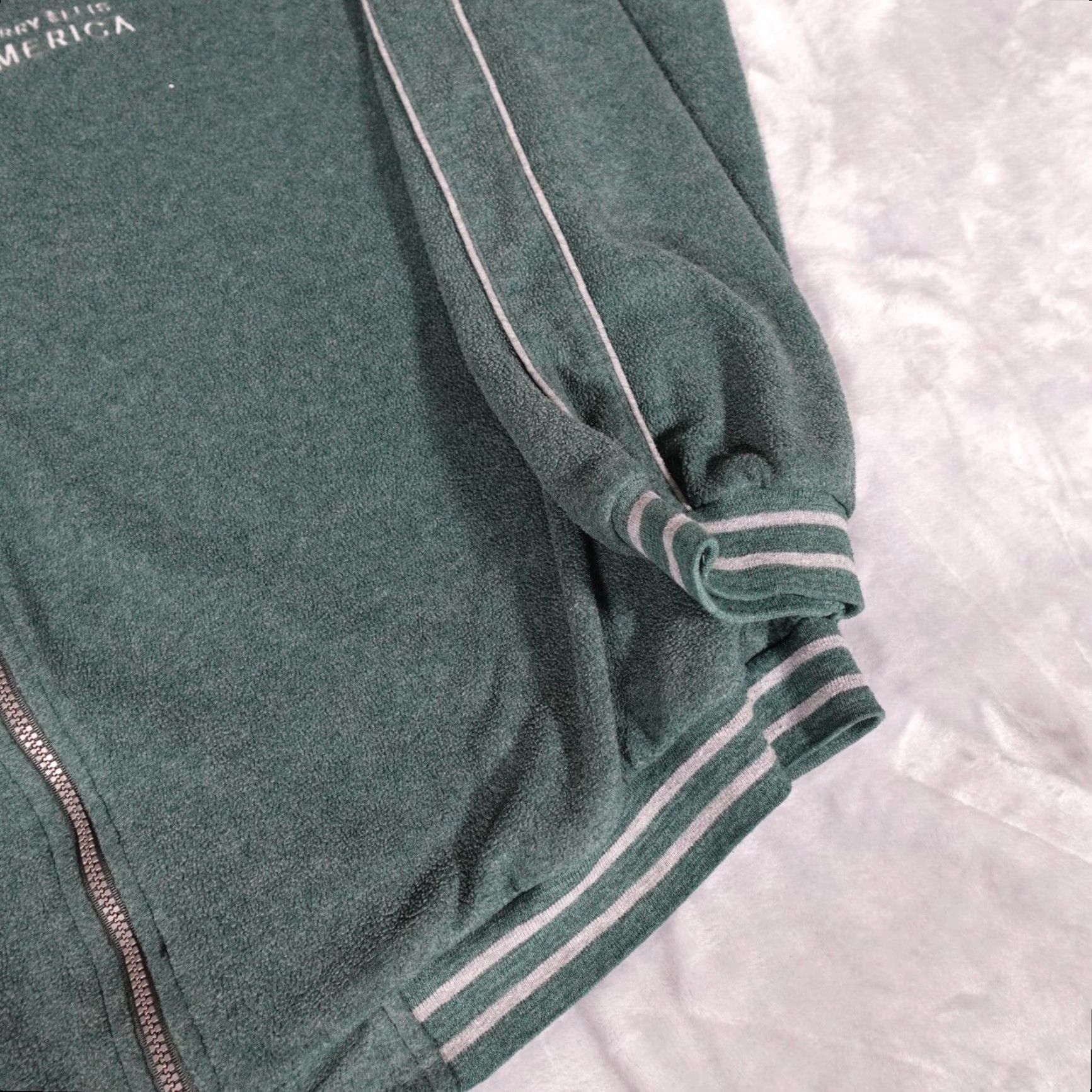 Perry Ellis VINTAGE Perry Ellis America Active Bomber Jacket Men 2XL Green Full Zip 90s Embroidered Logo Mid-Length Size US XXL / EU 58 / 5 - 3 Thumbnail