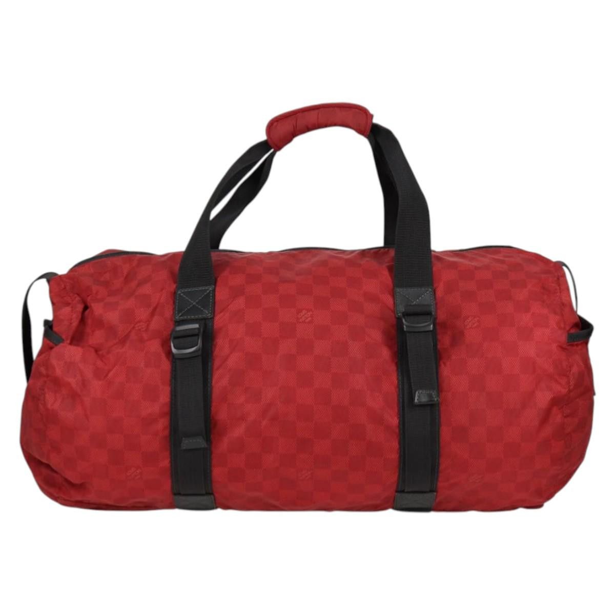 Louis Vuitton LOUIS VUITTON Damier Aventure Plat Ktical Boston Bag Red Size ONE SIZE - 13 Thumbnail