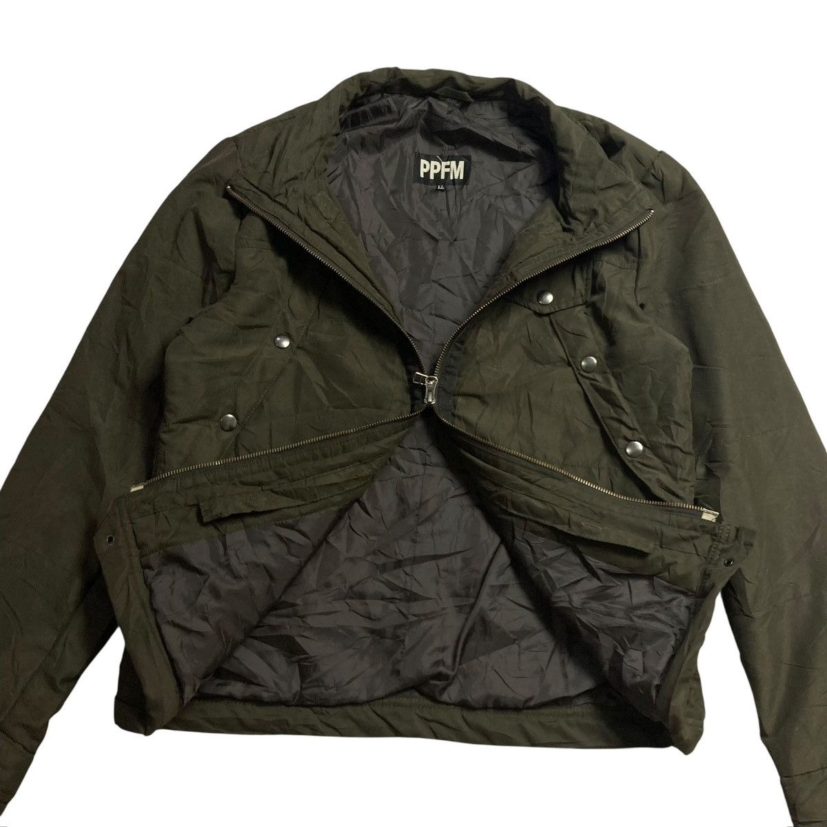 14th Addiction PPFM - Double Zipper Studded Jacket Vkei Style Japanese Size US L / EU 52-54 / 3 - 3 Thumbnail