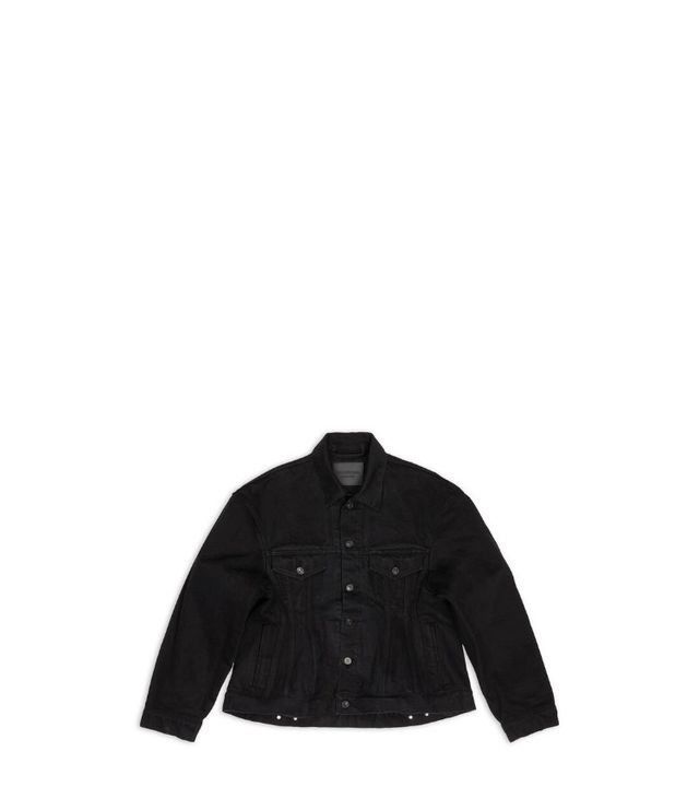 Balenciaga oc11z0426 Hourglass Jacket in Black Size S / US 4 / IT 40 - 1 Preview