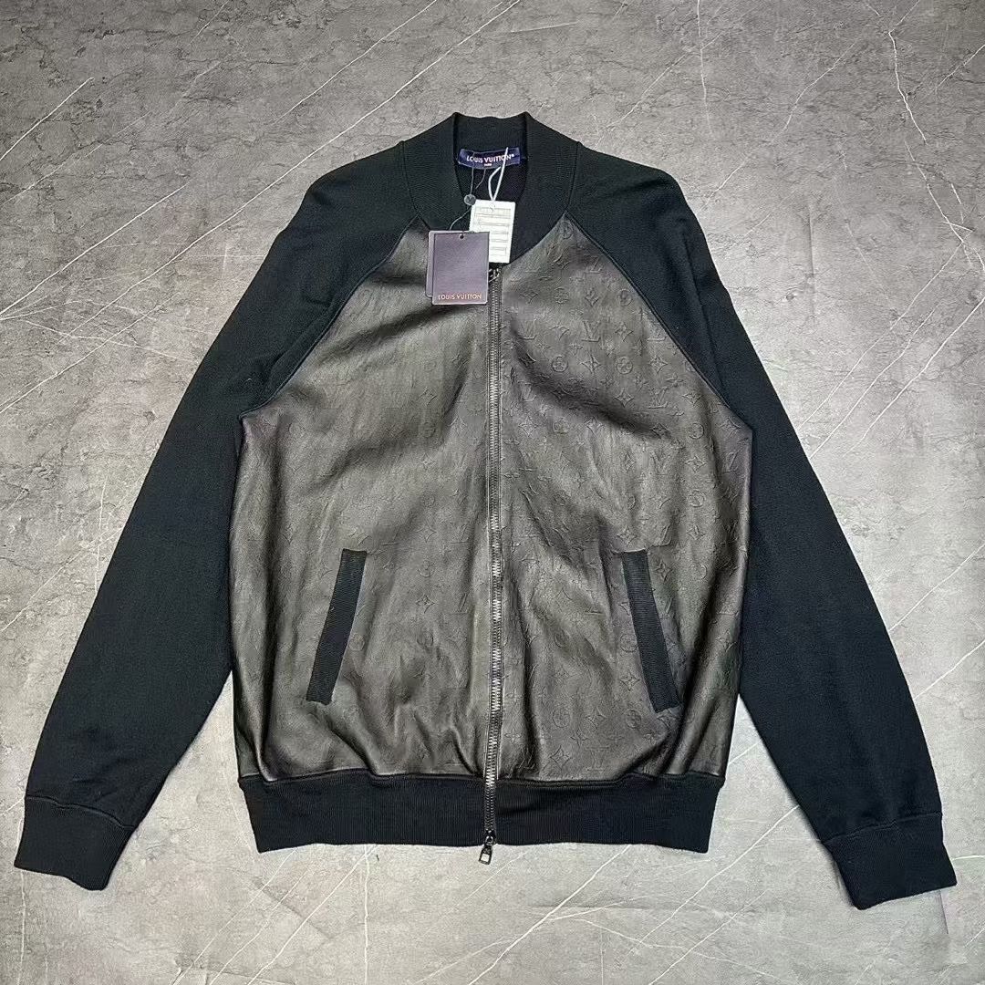 Louis Vuitton Louis Vuitton Monogram Leather Wool Jacket Size US XL / EU 56 / 4 - 1 Thumbnail