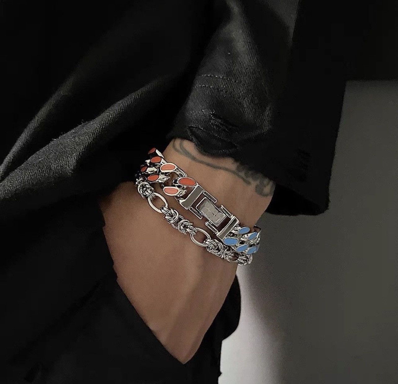 Designer Retro punk bracelet Size ONE SIZE - 3 Thumbnail