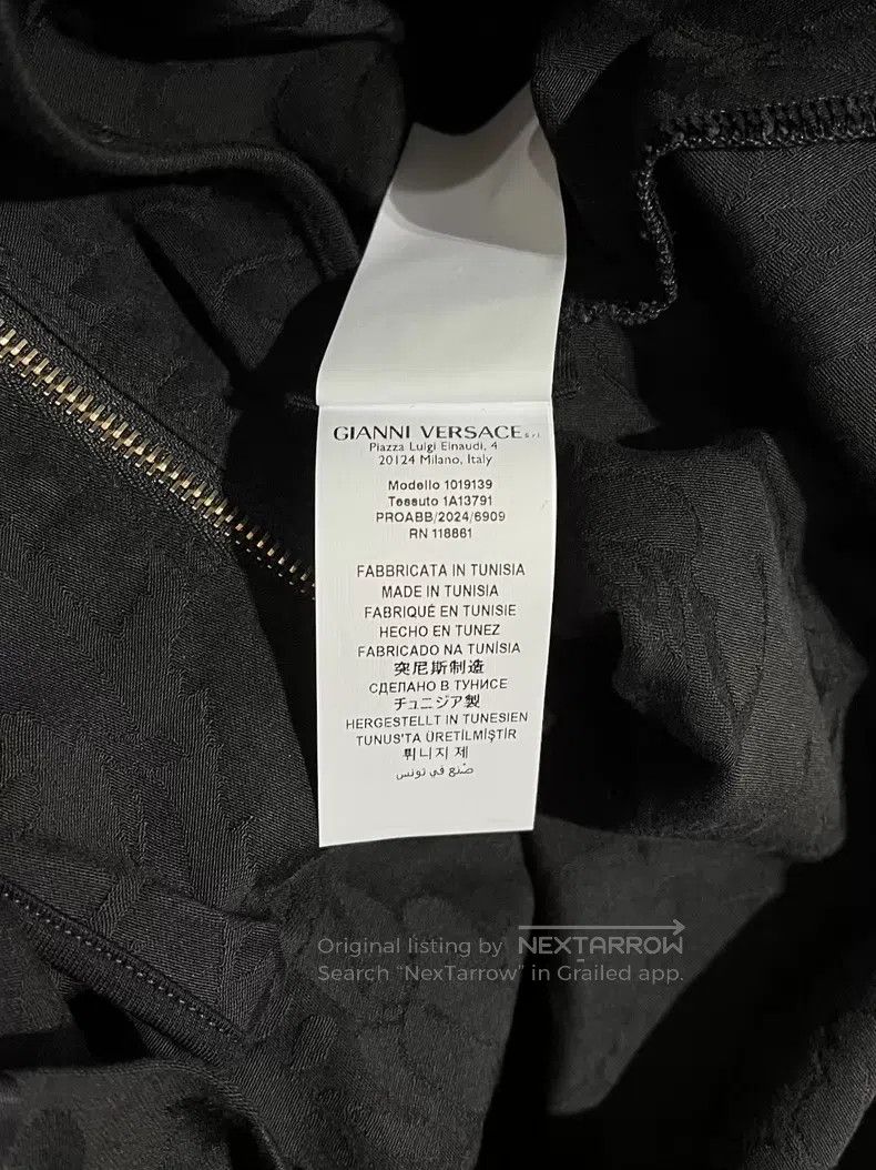 Versace Versace Dark drawstring hooded sweatshirt jacket Size US L / EU 52-54 / 3 - 8 Thumbnail