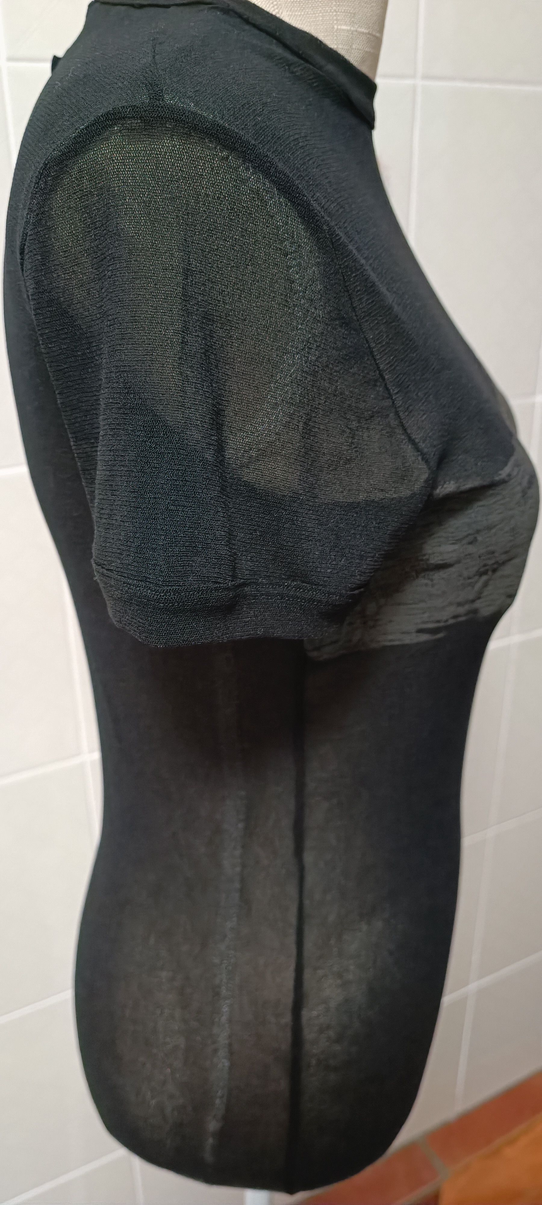 Jean Paul Gaultier 90's - Black nylon mesh t-shirt - No used Size M / US 6-8 / IT 42-44 - 6 Thumbnail
