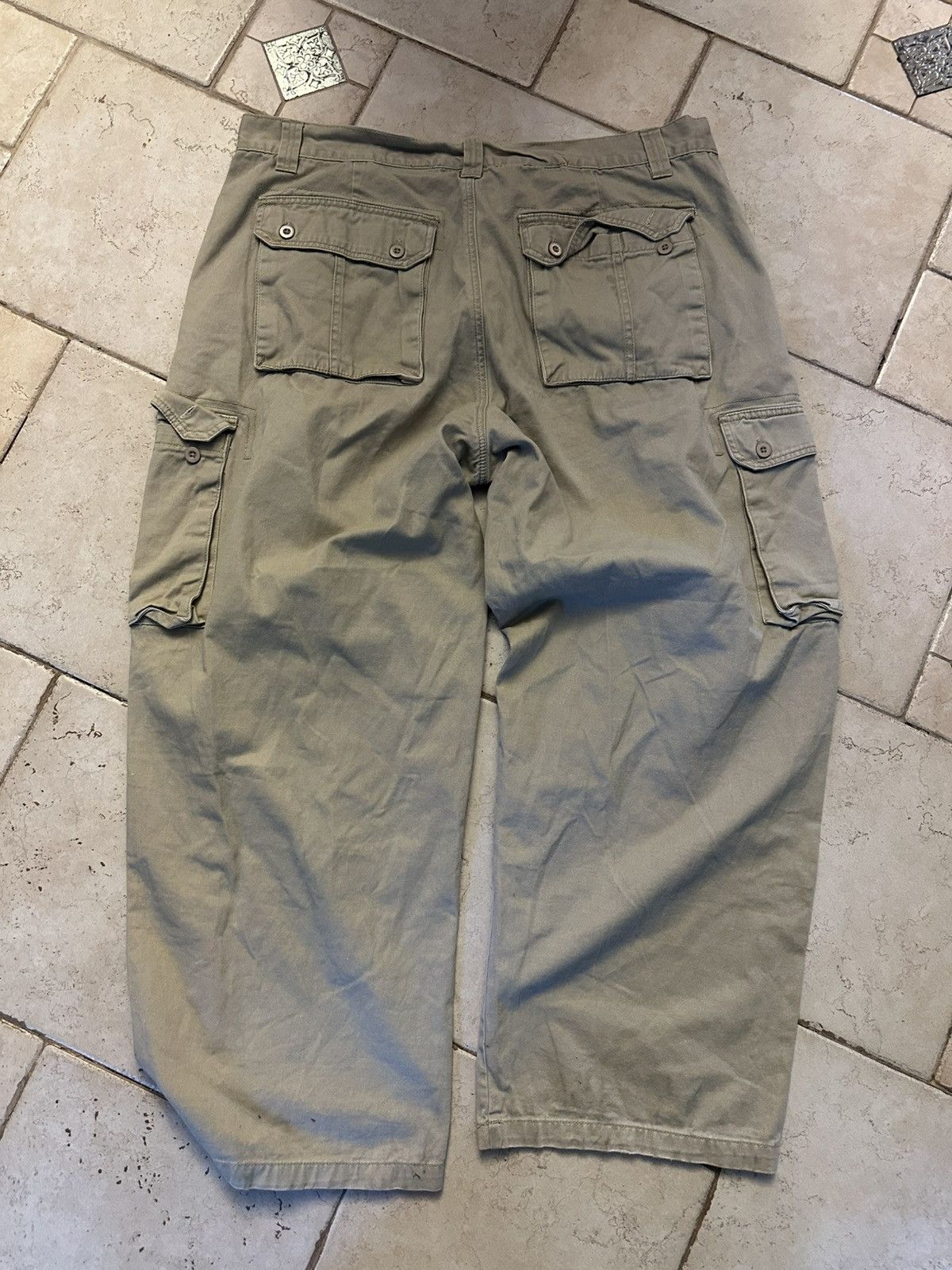 Polo Ralph Lauren VTG Ralph Lauren Big Pony Beige Cargo Baggy Pants Size 38 Size US 38 / EU 54 - 4 Thumbnail