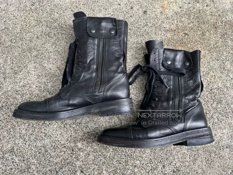 Ann Demeulemeester Ann Demeulemeester 39 calfskin strap-on boots Size US 8.5 / IT 38.5 - 1 Thumbnail