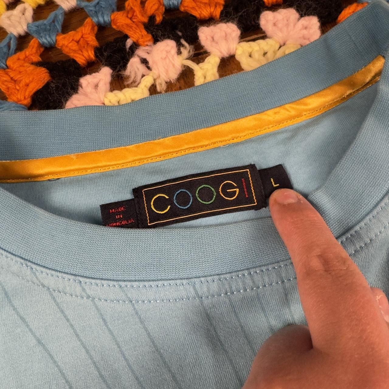 Coogi Vintage COOGI T-Shirt – Blue – Embroidered Eagle Size US XL / EU 56 / 4 - 3 Thumbnail
