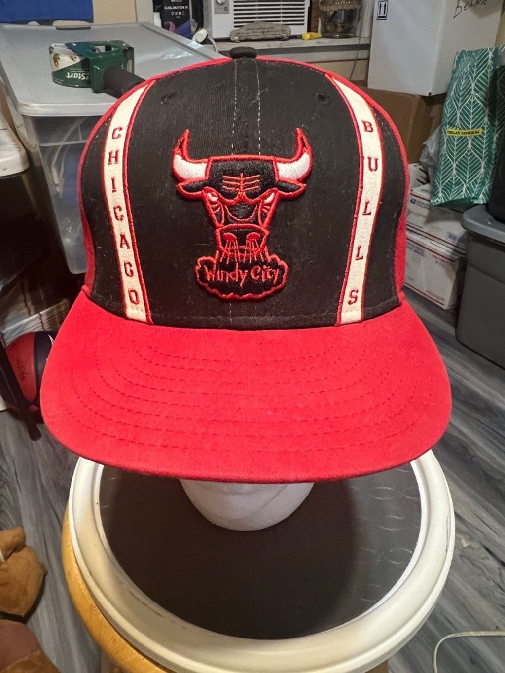 New Era Men's New Era Chicago Bulls Red Black Hat Size ONE SIZE - 1 Thumbnail