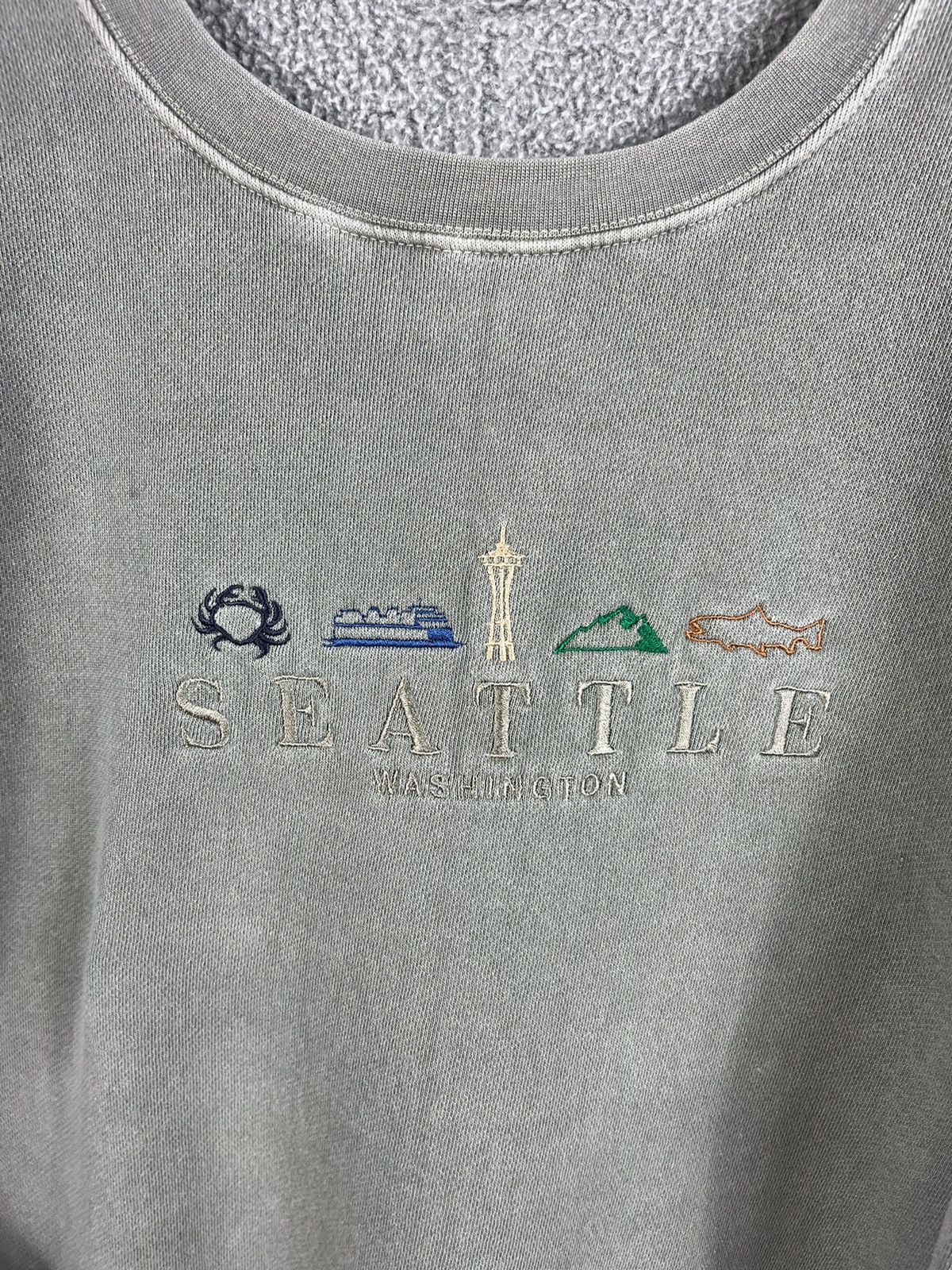 Anvil × Vintage Vintage Anvil washed 90s sweatshirt Seattle Washington logo Size US L / EU 52-54 / 3 - 12 Thumbnail
