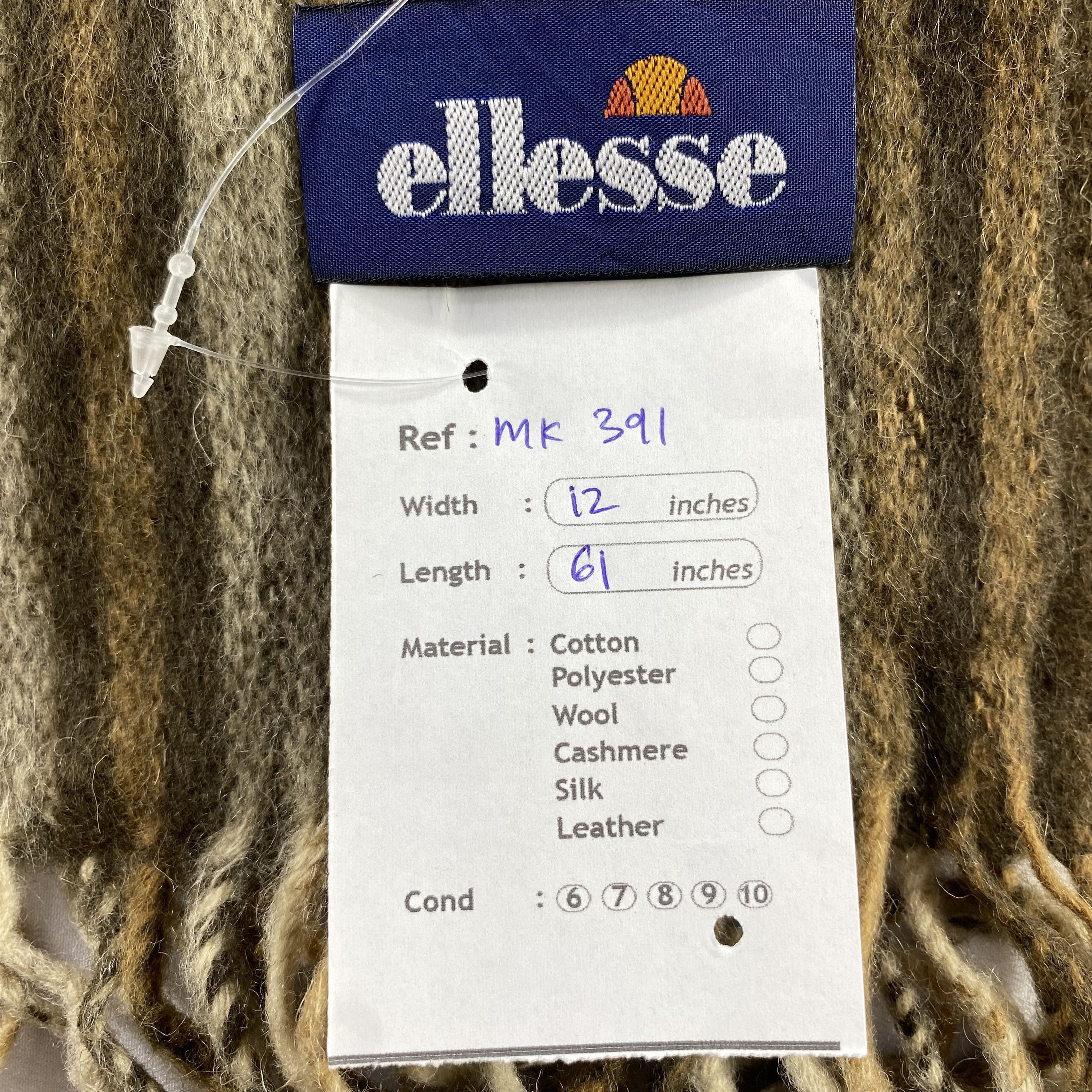 Ellesse Ellesse Stripe Scarf Neck Wrap Wool Muffler Size ONE SIZE - 8 Thumbnail