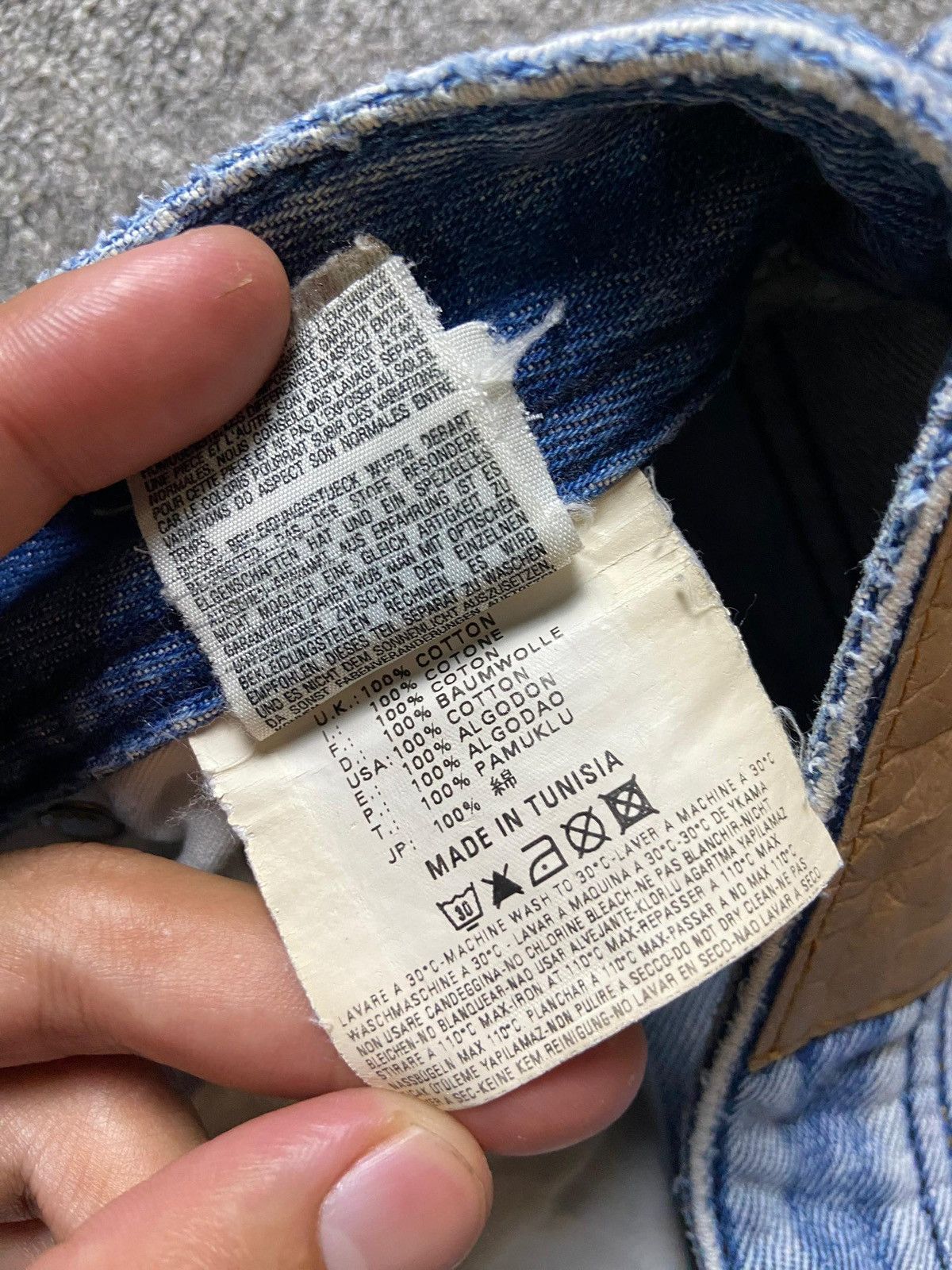Diesel × Vintage Diesel Factory x Zathan Distressed Denim Jeans (123) Size US 31 - 3 Thumbnail