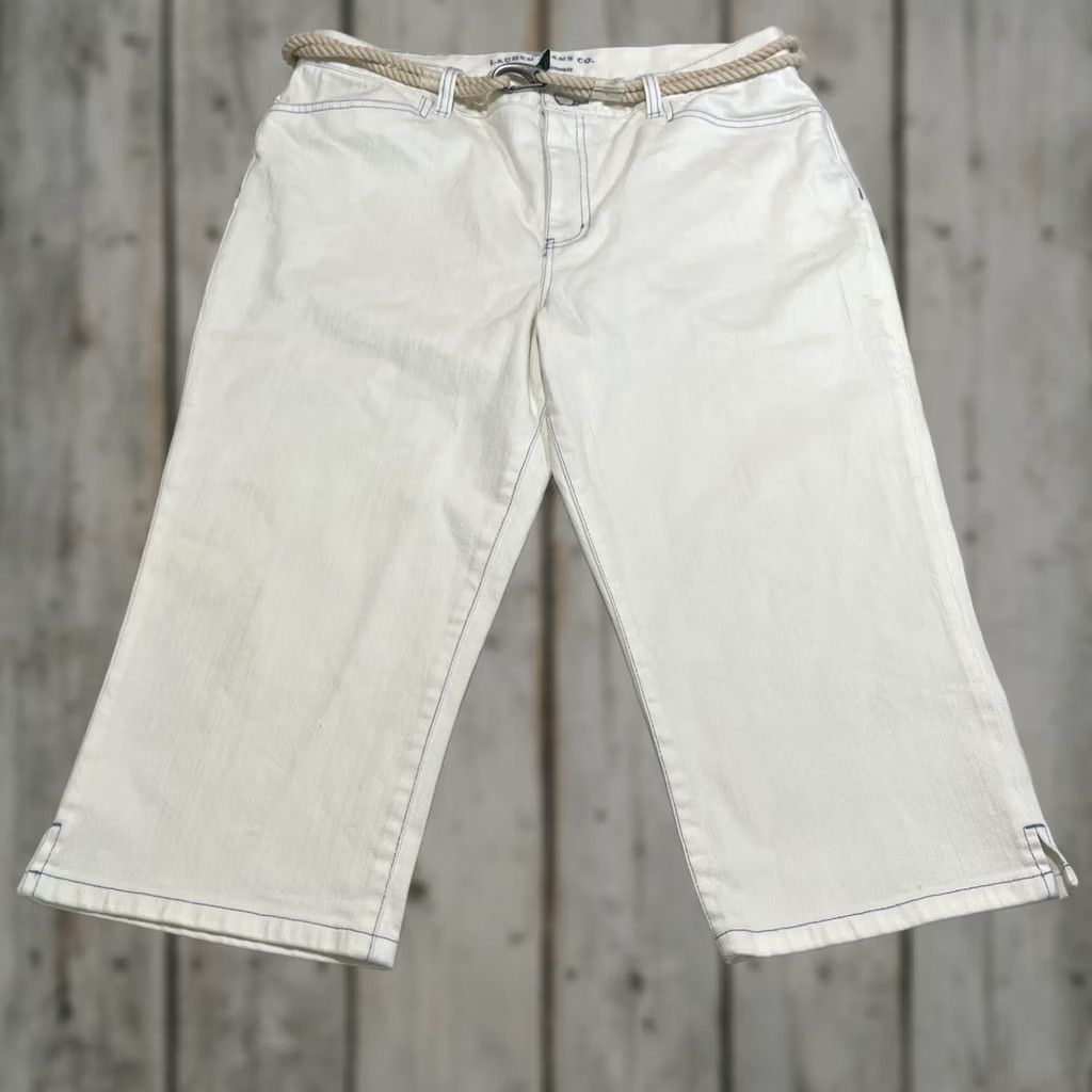 Ralph Lauren Ralph Lauren Lauren Jeans Nautical Classic Midcalf Rope Belt White Size 12/P Petites Women Size 34" / US 12 / IT 48 - 1 Thumbnail