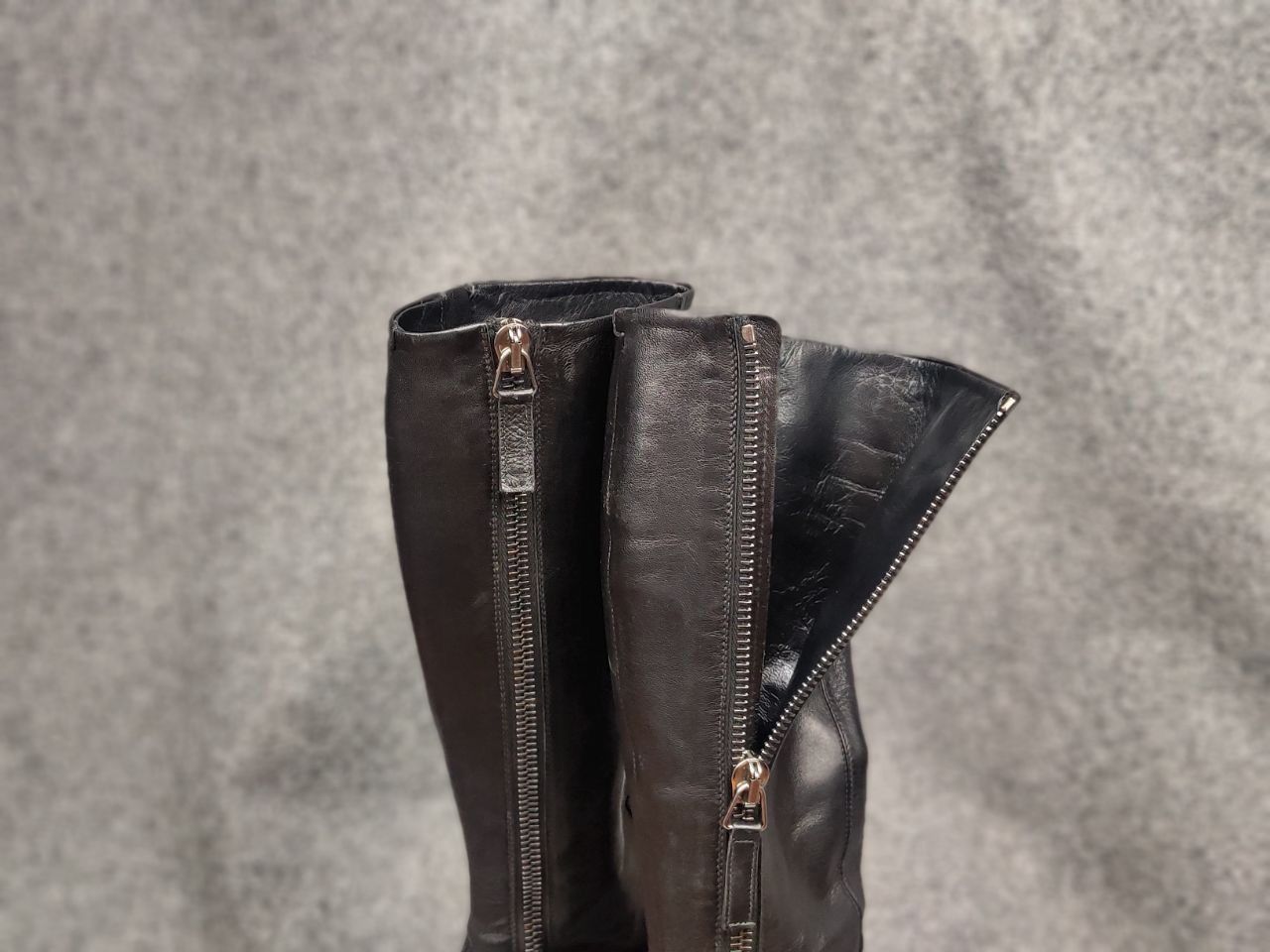 RoccoP Rocco P. Hand Made Torre Saw Patrisio Leather Zip Boots Size US 6 / IT 36 - 12 Thumbnail