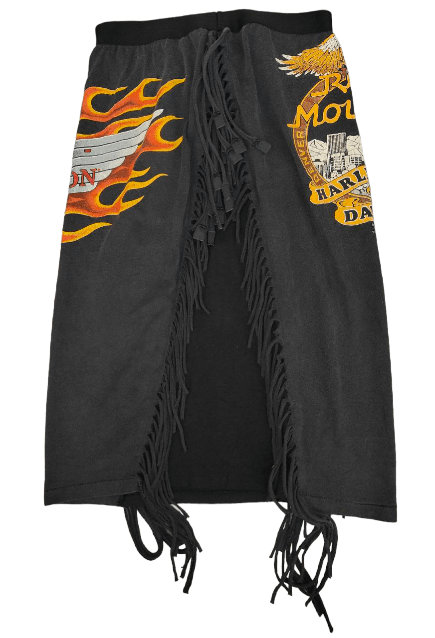 Harley Davidson Vintage Harley Davidson Skirt Size 27" / US 4 / IT 40 - 4 Thumbnail
