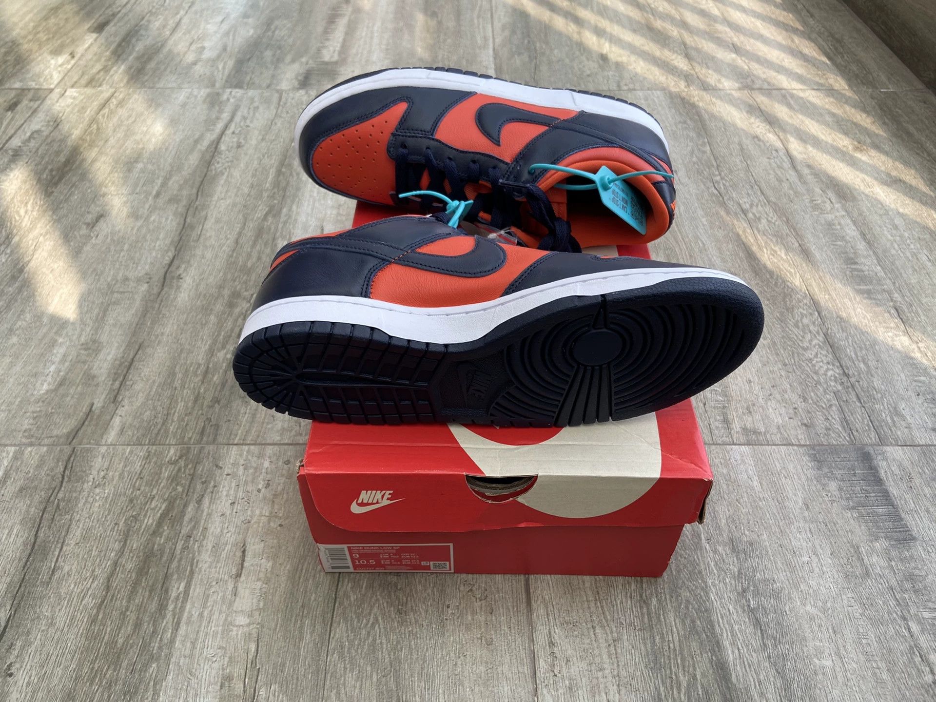 Nike Nike Dunk Low SP Champ Colors Blue Orange 42.5 Size US 9.5 / EU 42-43 - 4 Thumbnail