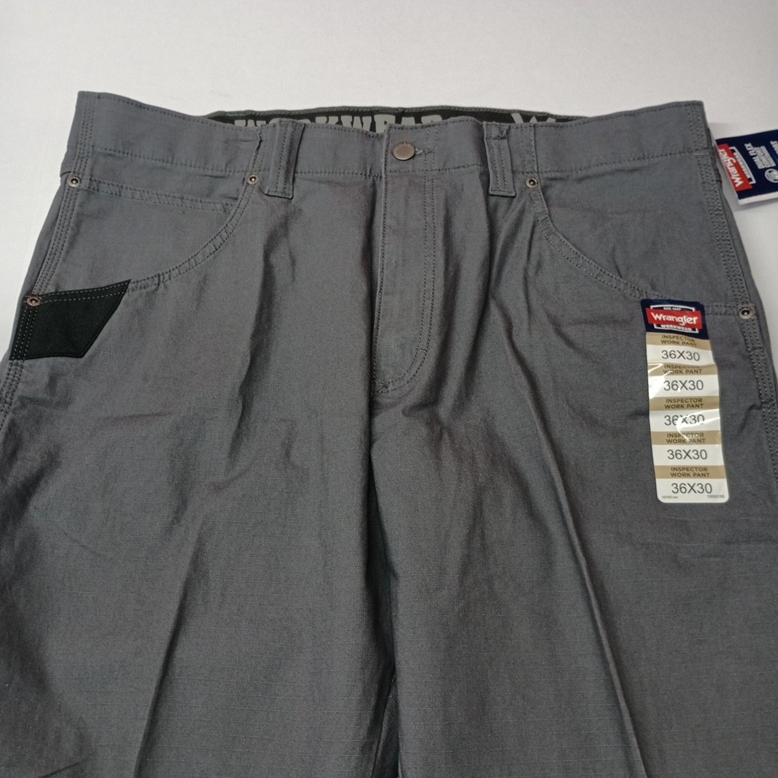 Wrangler Wrangler Inspector Ripstop Work Pants Men's 36x30 Gray Size US 36 / EU 52 - 5 Thumbnail