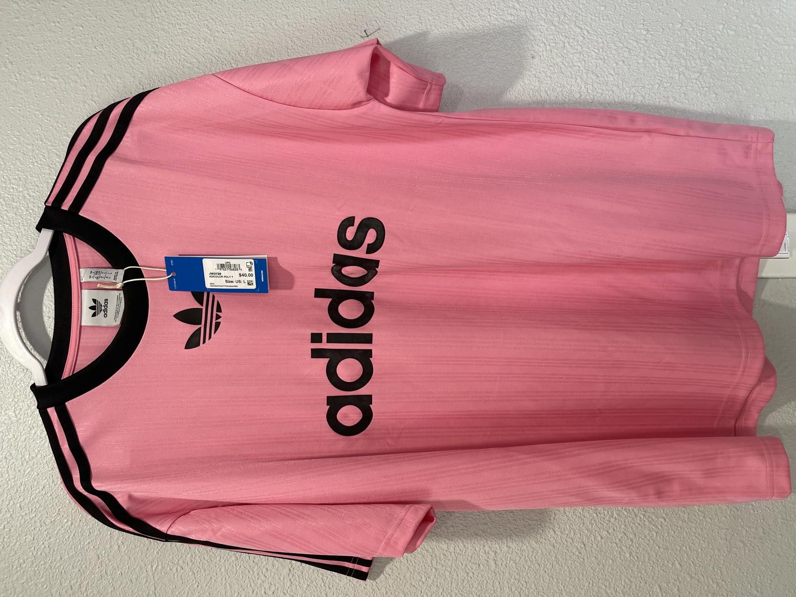 Adidas Adidas Pink ADICOLOR POLYT T-Shirt Size L Size US L / EU 52-54 / 3 - 1 Thumbnail