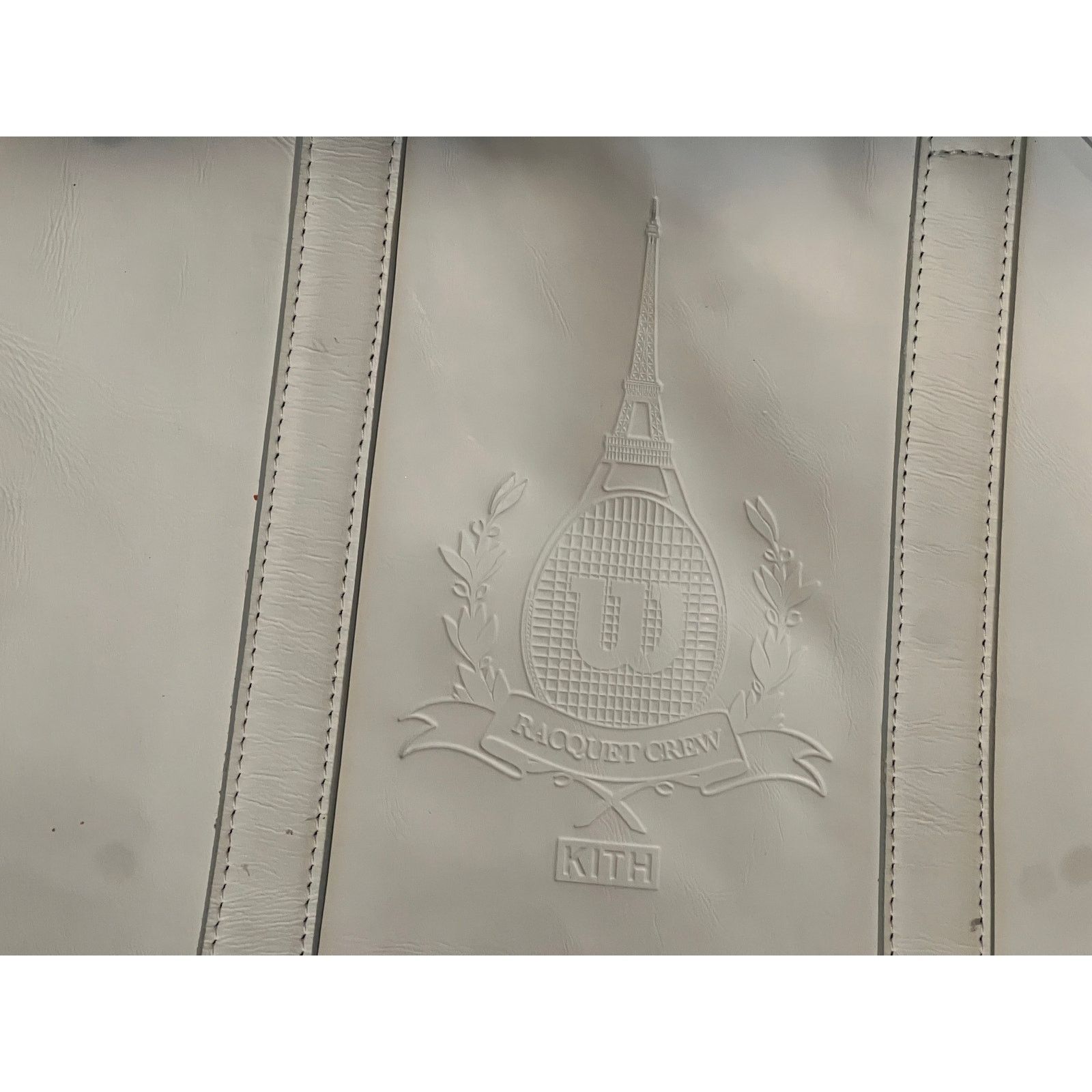 Kith Kith for Wilson Showmen Leather Tennis Bag White NWT Rare Size ONE SIZE - 3 Thumbnail